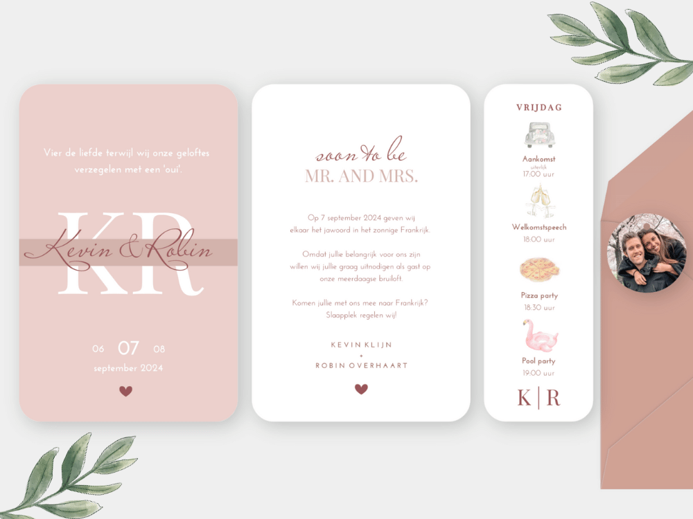 Trouwkaarten - By Dawn Creations